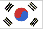Flagge und Hymne von Südkorea